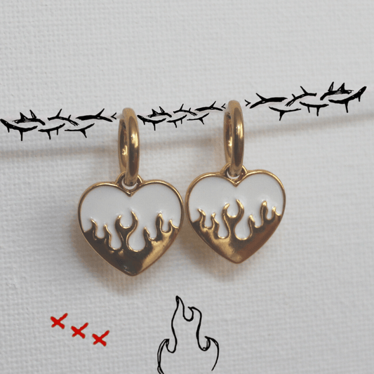 FLAMED Earring Gold - Rue The