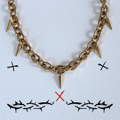 Teardrop Chain Gold - Rue The